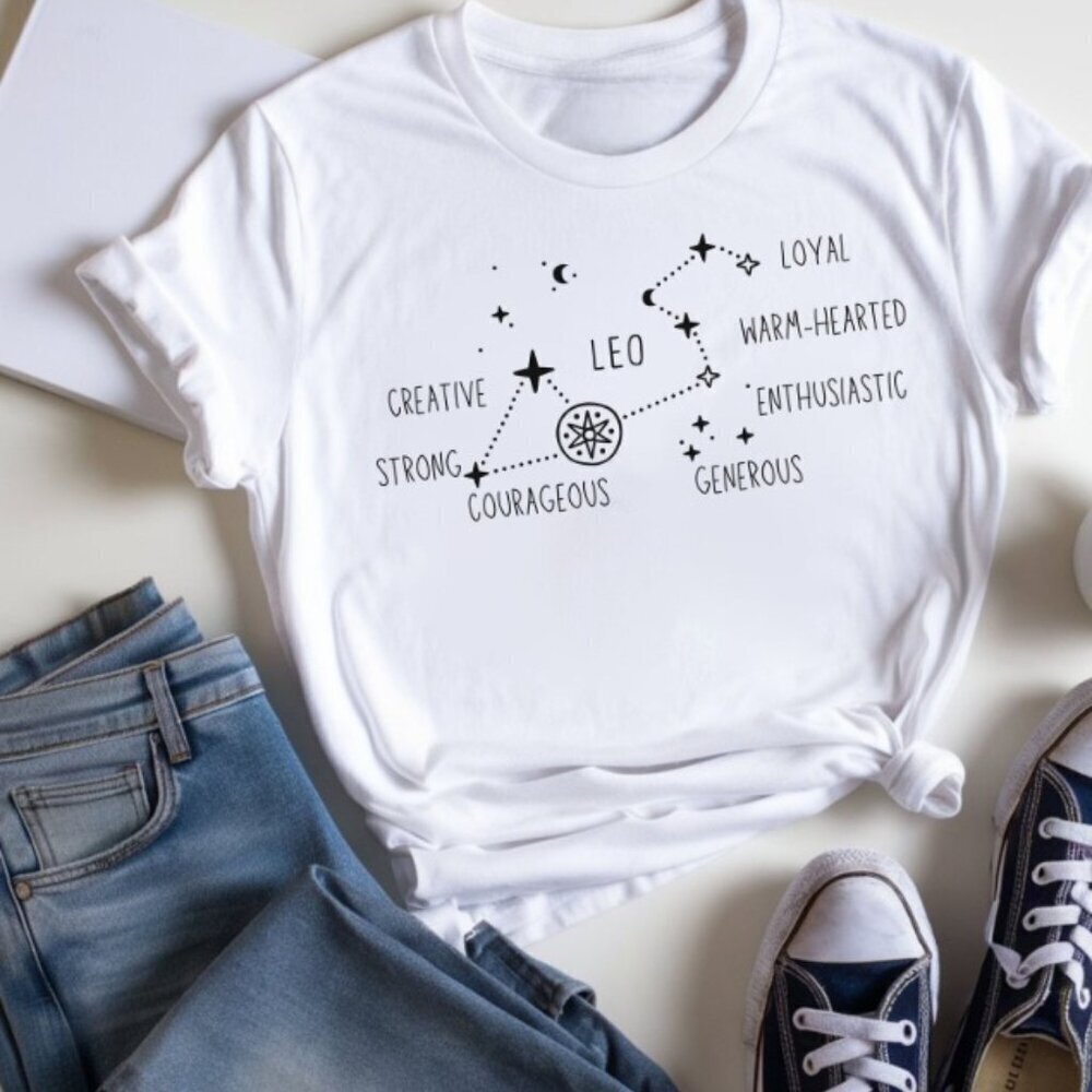 Leo Zodiac Shirt Zodiac Sign Shirt Birthday Shirt